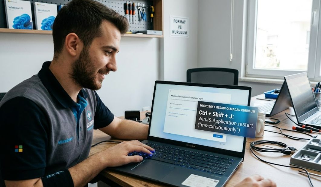 Microsoft Hesabı Olmadan Windows 11 ve 10 Kurulumu Nasıl Yapılır? (İnternetsiz Yerel Hesap Rehberi)