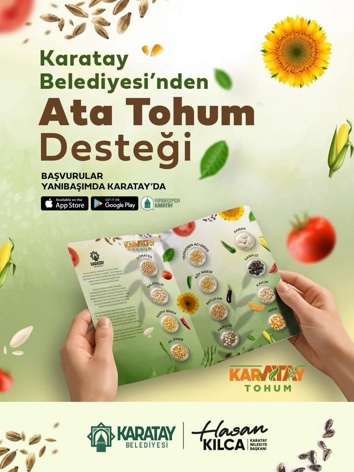 Karatay Belediyesi’nden Yerli Üretime Büyük Destek: 25 Bin Kişiye Ata Tohumu Hediye!