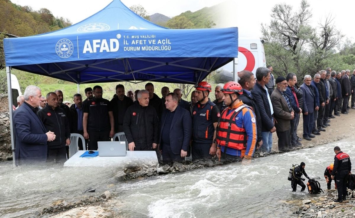 Muş’ta Dereye Düşen Gülsima Yıldız İçin Arama Çalışmaları Devam Ediyor