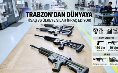 Trabzon'dan Dünyaya: TİSAŞ Savunma Sanayisinde 76 Ülkeye Silah İhraç Ediyor